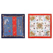 Gucci Two Silk Scarves