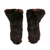 Dents Brown Rabbit Gauntlet Gloves