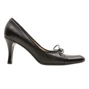 Chanel Black Classic Bow Heel Pump - Size 40.5