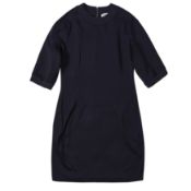 Jil Sander Navy Sweatshirt Oversized Dress - Size 42