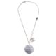 Chanel Grey Agate CC Necklace - Image 3 of 3