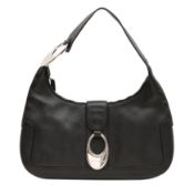 Bvlgari Black Logo Plate One Shoulder Bag