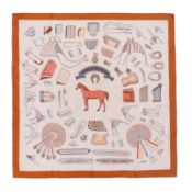 Hemres 'Albums de Colportage' Silk Scarf 90