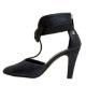 Chanel Metallic Navy CC Shoe Boot - Size 36.5 - Image 3 of 4