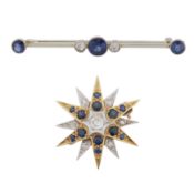 Two brooches