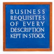 A large enamel advertising sign for W. H. Smith