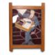 A leaded and stained glass sign depicting the W. H. Smith Newsboy - Image 1 of 4