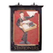 A W. H. Smith Newsboy hanging sign