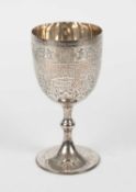 A Victorian silver trophy cup