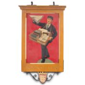 A W. H. Smith painted 'Newsboy' hanging sign