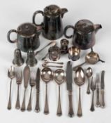 A quantity of silver plated wares