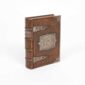 A commemorative oak faux book box