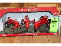 3 Pc. Farmall A, B & C Tractor Set