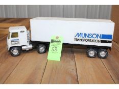 Nylint Munson Transport Semi - Rear Trailer Door Missing - No Box