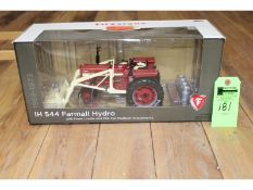 IH 544 Farmall Hydro Tractor w/Loader & Milk Can Platform Attachment, 1968-1973, Firestone Coll.,