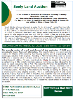 Seely - 52.56 Acres of Minnehaha County, SD Land