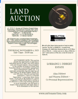 Dibbert - +/-212.11 Acres of Grand View Twp., Hutchinson Co., SD Land