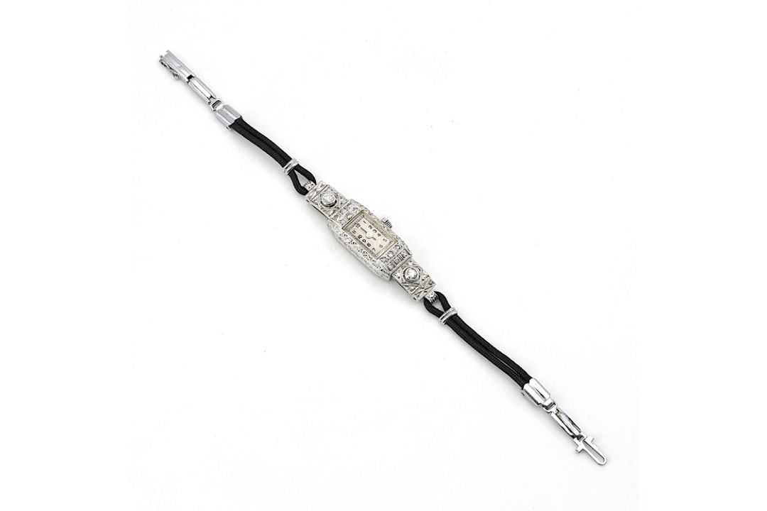Armbanduhr 585 Gold mit Diamanten  - Bild 5 aus 5