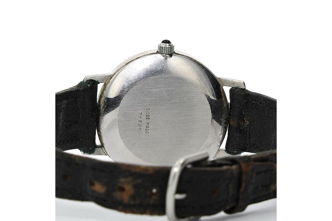 Armbanduhr von Ciro, Stahl mit Lederband  - Bild 4 aus 5