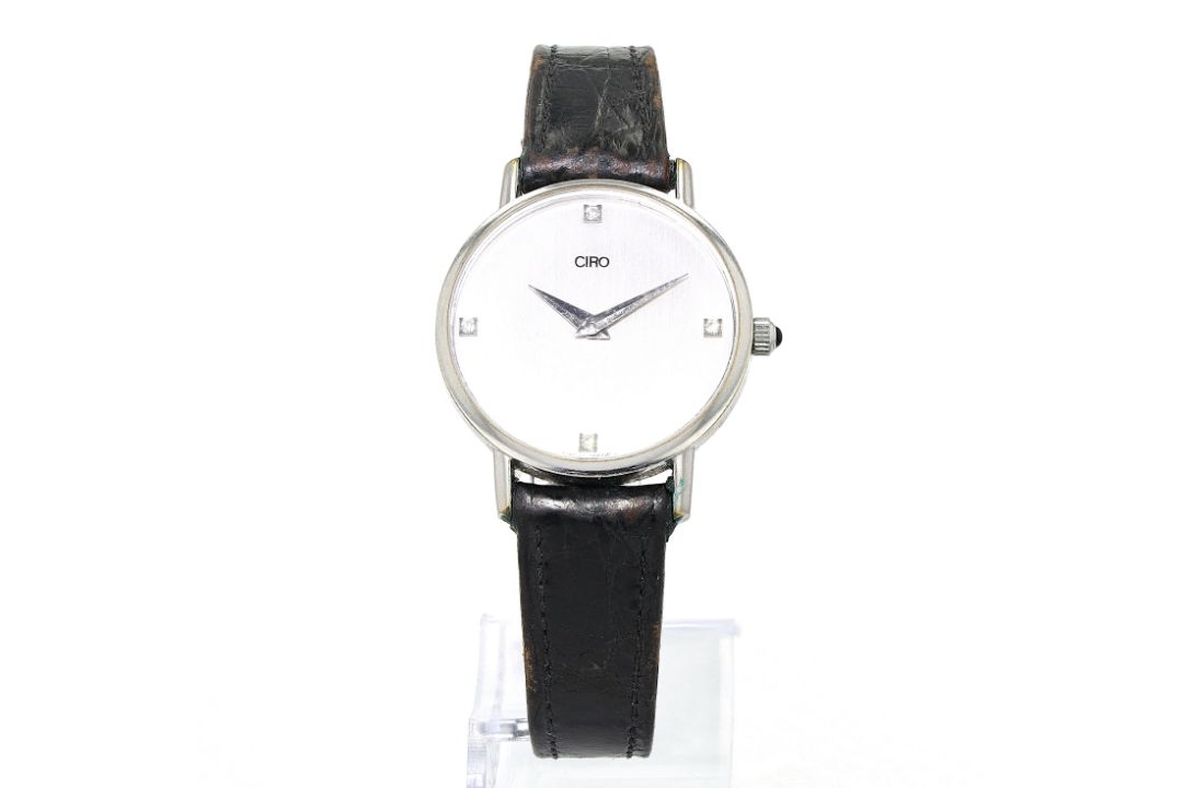 Armbanduhr von Ciro, Stahl mit Lederband  - Bild 1 aus 5