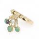Ring in 585er Gold mit Chrysopras und Zuchtperlen  - Bild 6 aus 6