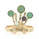 Ring in 585er Gold mit Chrysopras und Zuchtperlen  - Bild 1 aus 6