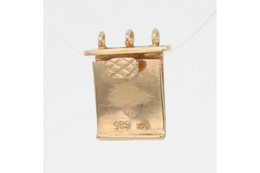 Kettenschloss, 585er Gold mit Opalen und Brillanten - Bild 5 aus 5