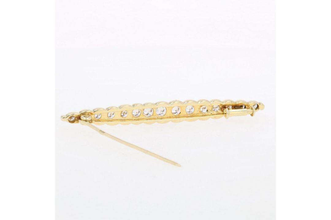 Brosche in 585er Gold mit Brillanten  - Bild 4 aus 4