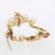 Brosche in 585er Gold mit Zuchtperlen  - Bild 4 aus 5