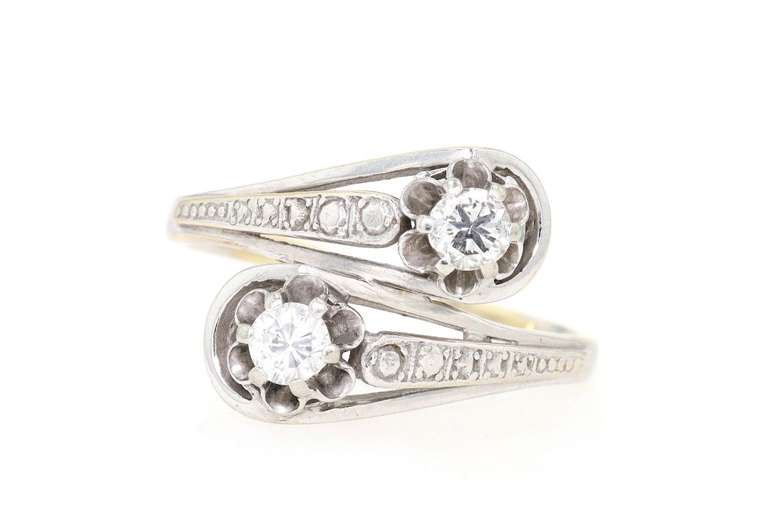 Ring in 585er Gold mit Brillanten - Bild 1 aus 6