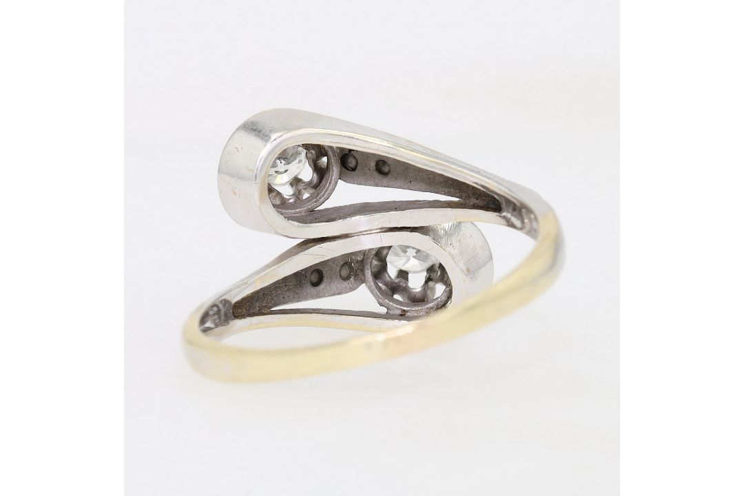 Ring in 585er Gold mit Brillanten - Bild 4 aus 6
