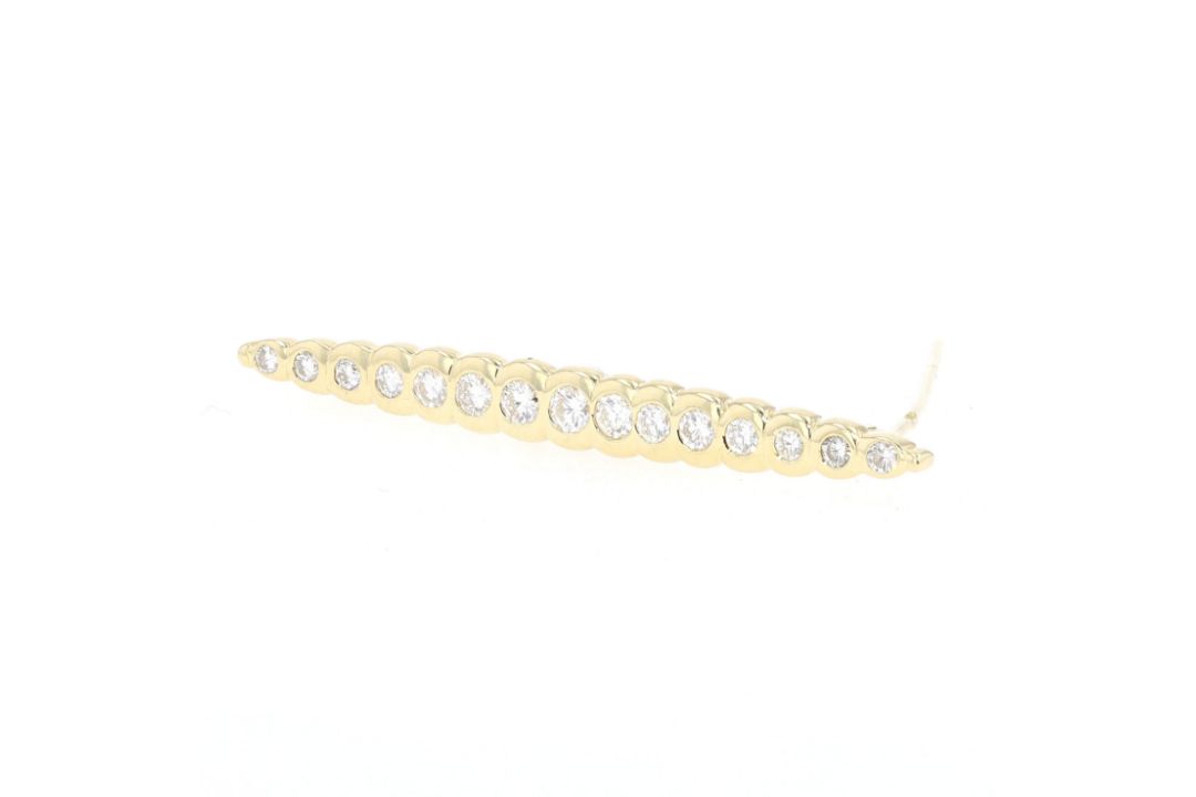 Brosche in 585er Gold mit Brillanten  - Bild 2 aus 4