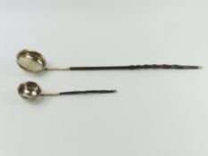 George III silver toddy ladle, with ebony twist st
