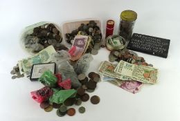 A large collection of foreign and GB coins and not