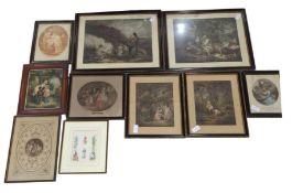 A collection of 19th century and later prints, lit