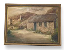 Lester Atack (British 1900-1993), Cottage with min