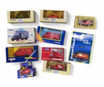 A collection of ten boxed Corgi miniatures