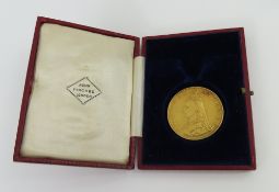 A Queen Victoria 1887 double sovereign/£5, 39.74g