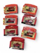 A collection of seven boxed Corgi miniatures