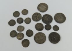 A collection of assorted Medieval hammered silver
