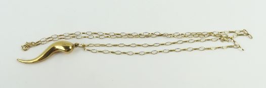 A pendant in the shape of chili pepper, marked '37