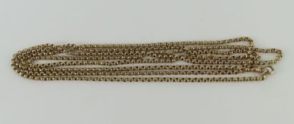 A round belcher link guard chain, with a swivel cl