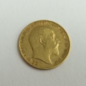 An Edward VII 1902 half sovereign, 3.97g gross