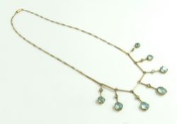 An early 20th century necklace, the frontispiece s