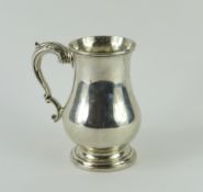 WITHDRAWN A Georgian silver tankard