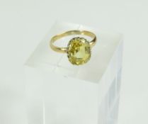A late 19th or early 20th century ring, the single