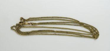A tight round link guard chain, with a swivel clas