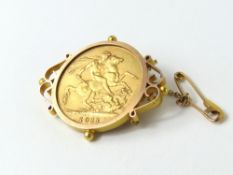 A 1911 King George V full sovereign