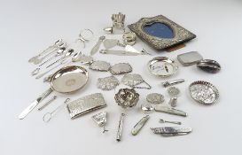 A large collection of silver, pewter and other ite