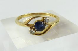 An early to mid-20th century sapphire and diamond